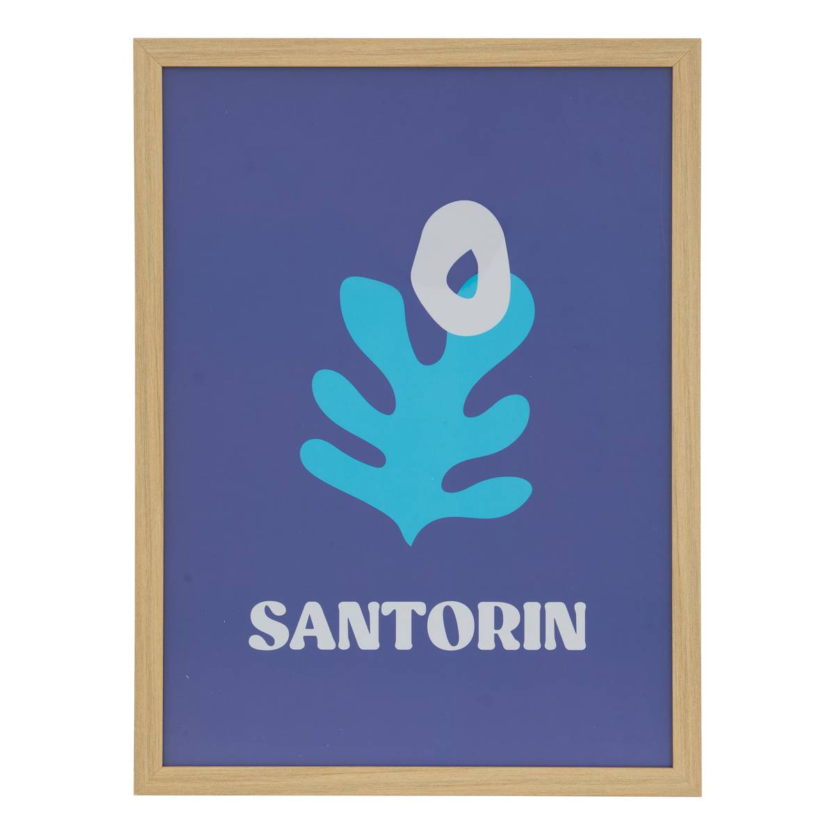 Framed Poster "Libe" Blue, 40x30 cm Blue
