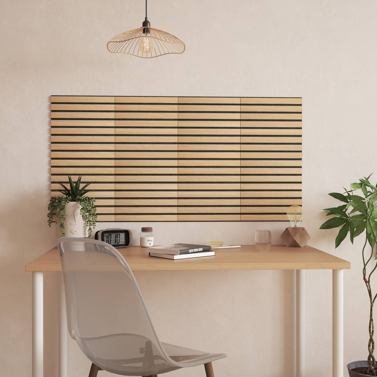Set of 2 "Ribo" Wall Stickers Brown, 30x30 cm Chestnut 1