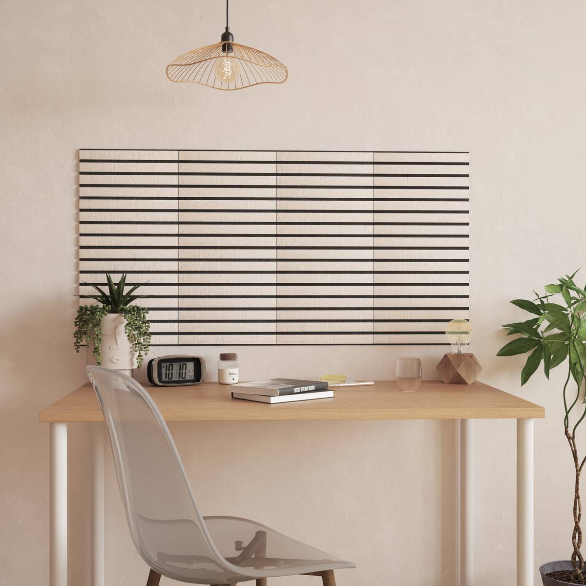 Set of 2 "Ribo" Wall Stickers Brown, 30x30 cm Grey