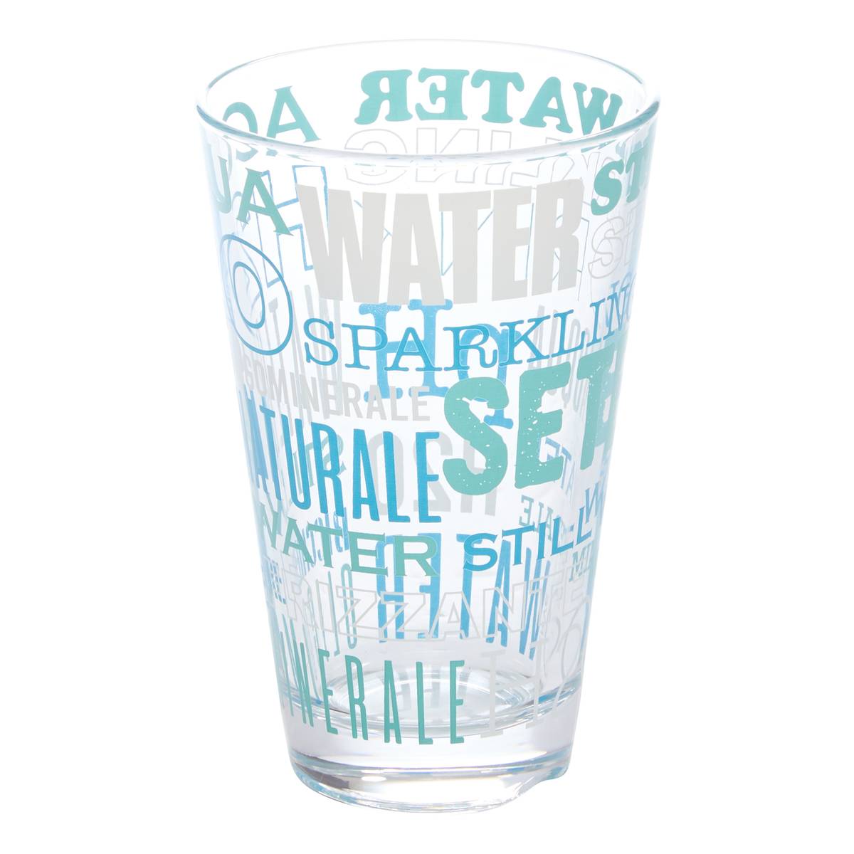 Tall tumbler "Aqua" 310 ml, glass, Blue Blue