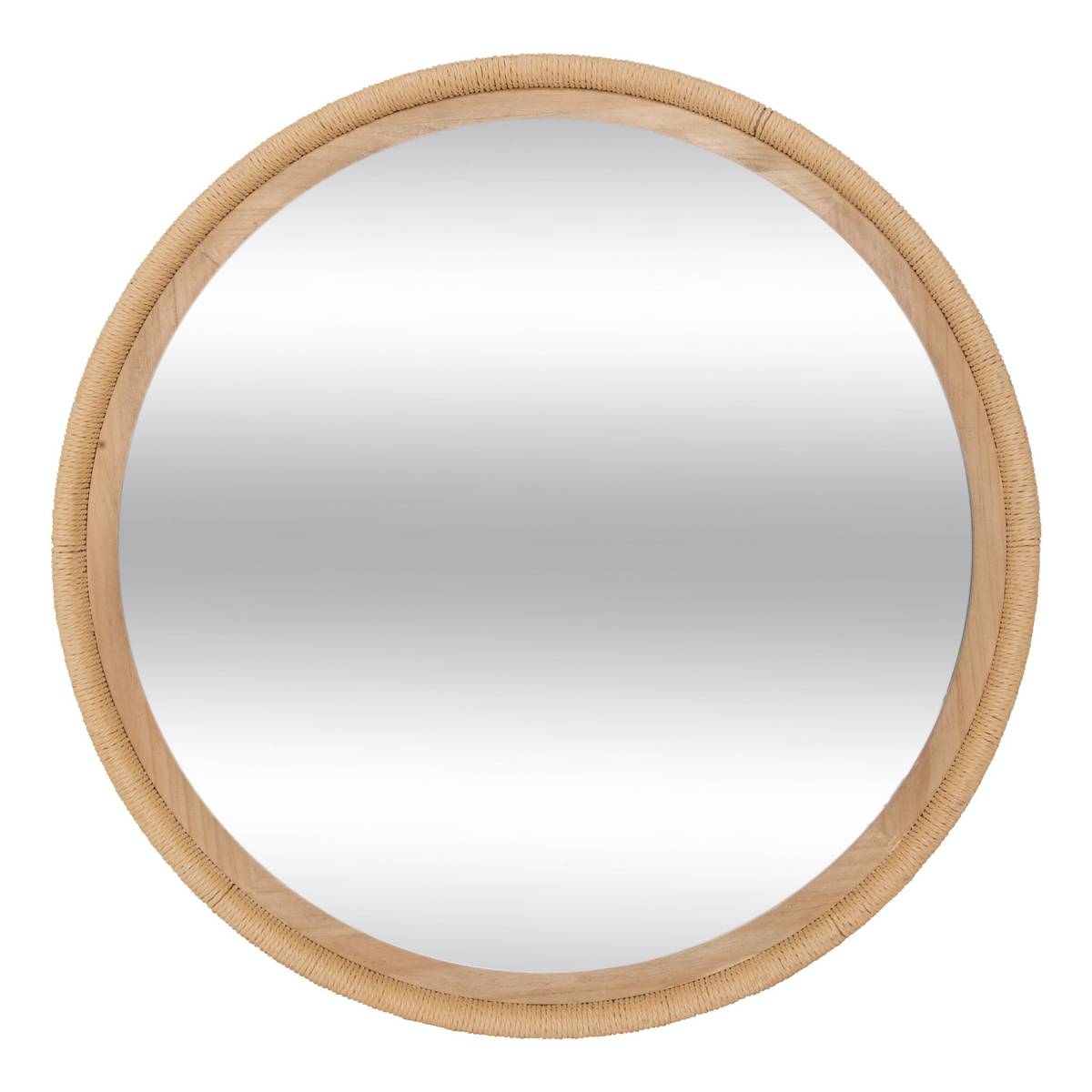 Mirror "Laia" Caramel Brown, D.81.5 cm Caramel brown