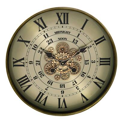 Clock "michel" green, d.60 cm