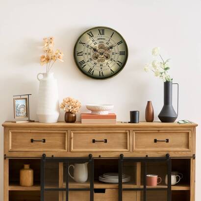 Clock "michel" green, d.60 cm