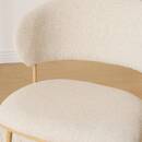 Set of 2 "Alba" chairs Steel, Polyester, Beige Beige / Gold