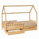 Children's cabin bed "Bosco" Beige, 98 x 194.8 cm Beige