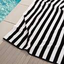 Towel "The Palm Resort" Black & White, 400 g/m2, 180x90 cm Noir & Blanc