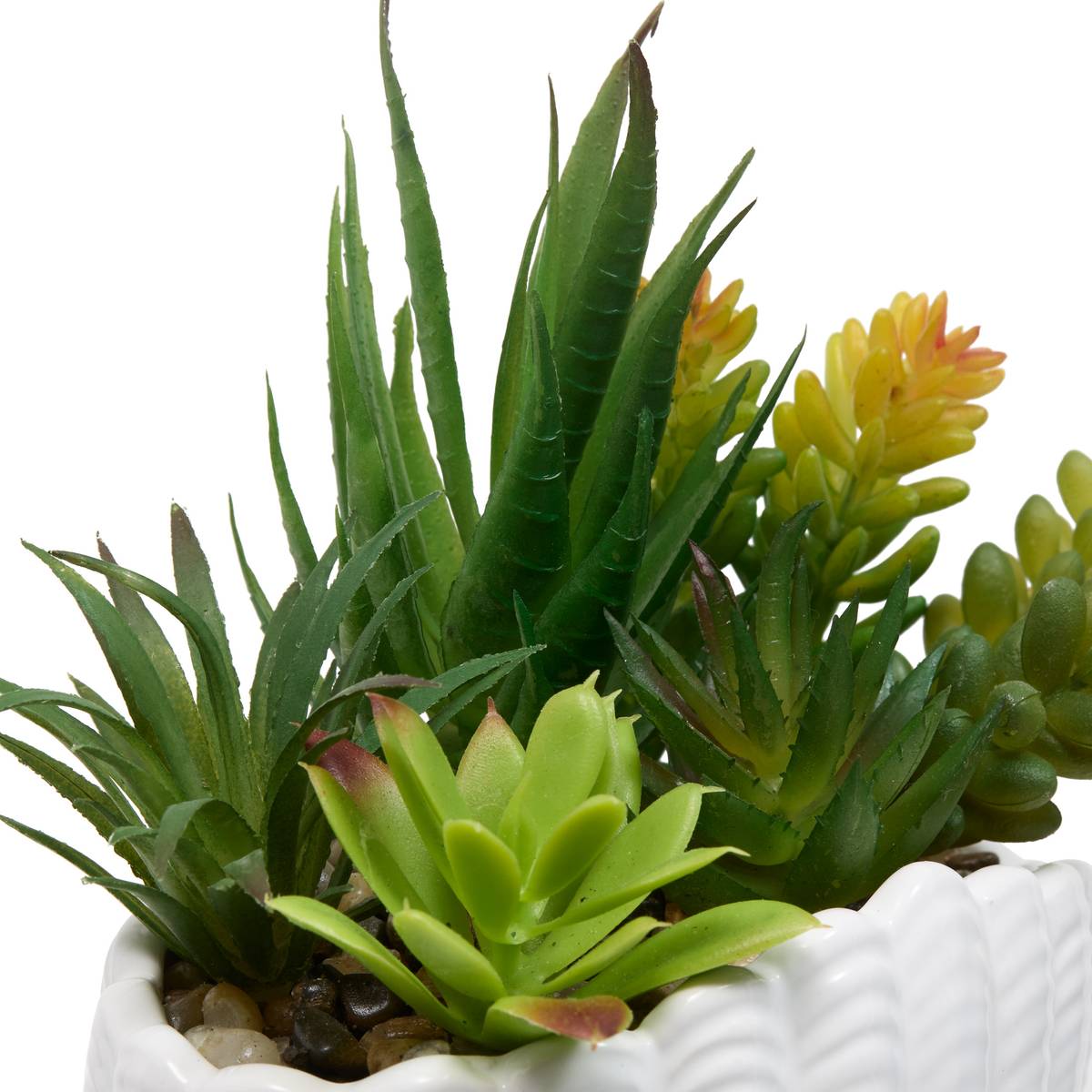 Artificial Plant "Ocea" H.20 cm White