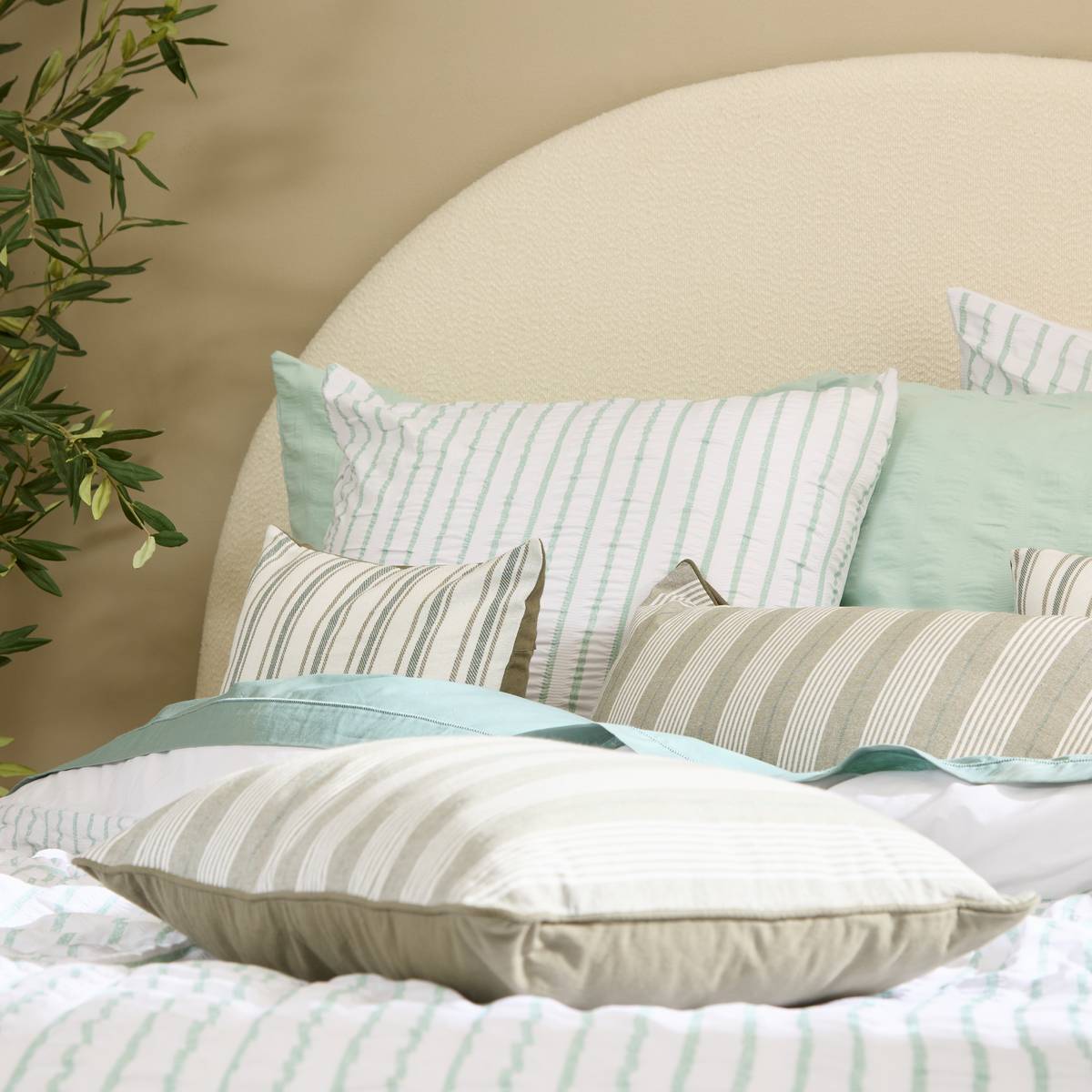 Cushion "Groove" Green, 58x38 cm Green