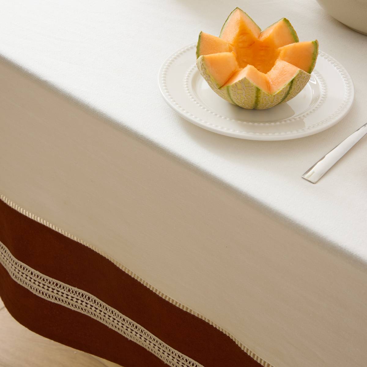 "Nuba" Tablecloth 250x150 cm, White White