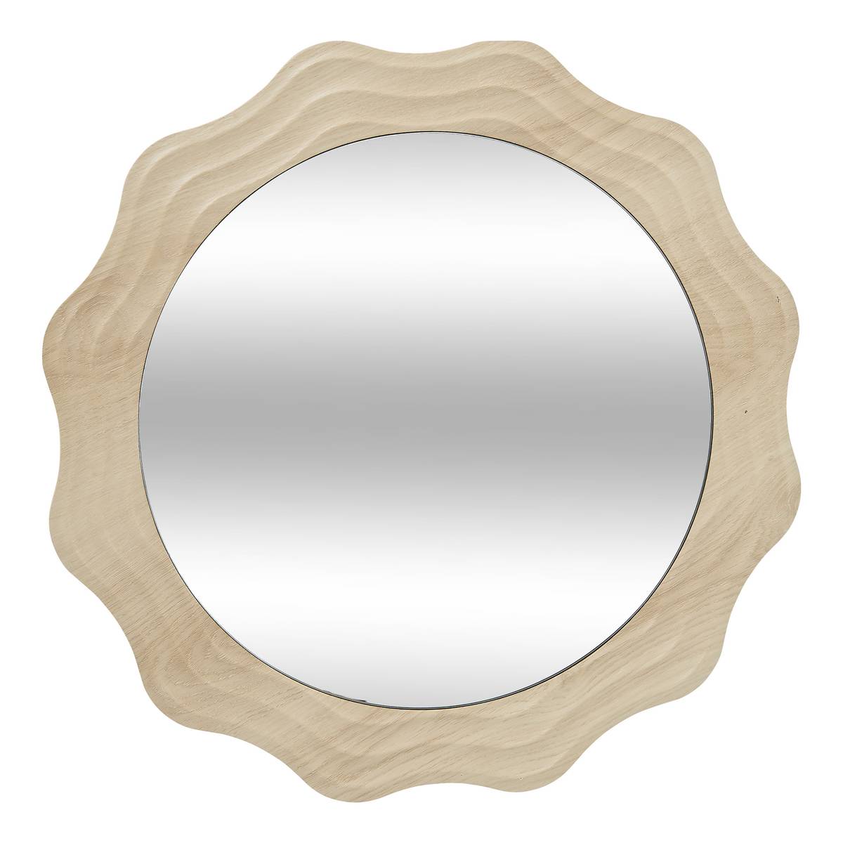 Mirror "Charlie" Beige, D.55 cm Beige