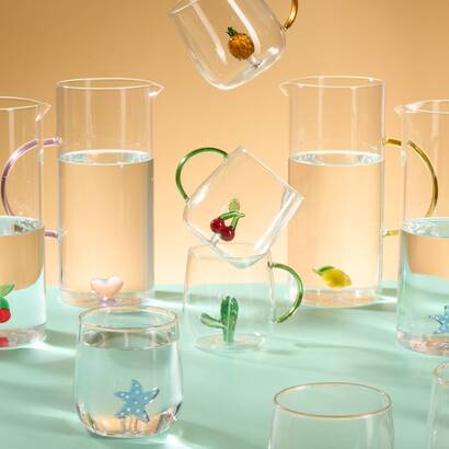 Mug "nelya" 400 ml, borosilicate glass