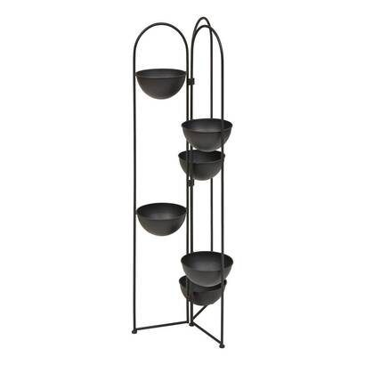 Plant stand "reso" black, 124x42 cm