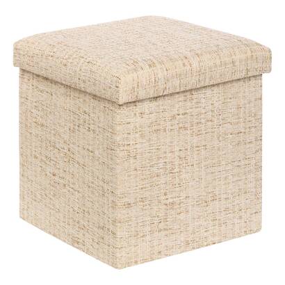 Pouf "olma" cream, 38x38 cm