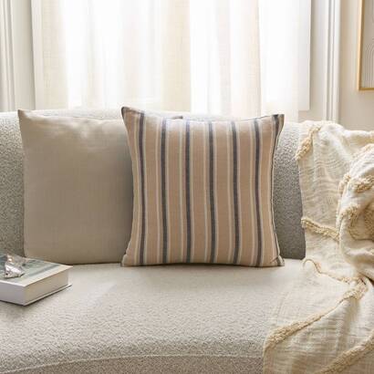 Cushion "groove" navy blue, 40x40 cm