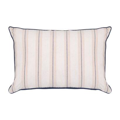 Cushion "groove" navy blue, 58x38 cm