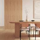 Set of 2 decorative wall panels "Alcov" Beige, 240x30 cm Beige