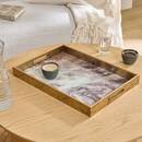 Tray "Elya" 44.7x31.6 cm Brown