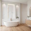 Decorative Wall Panel "Bano" 240x60 cm, White White