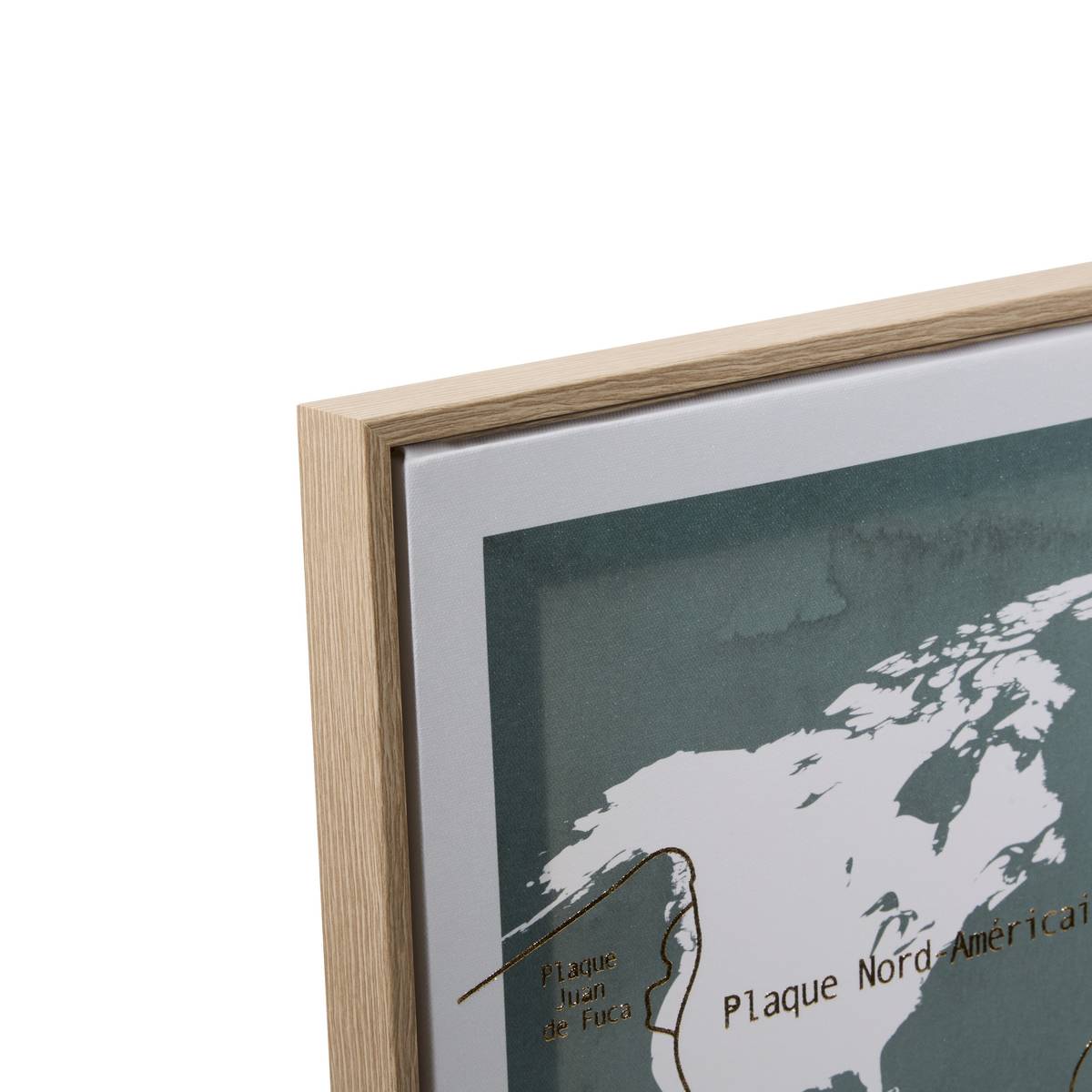 Framed canvas print "Fanyo" Emerald green, 70x50 cm Emerald green