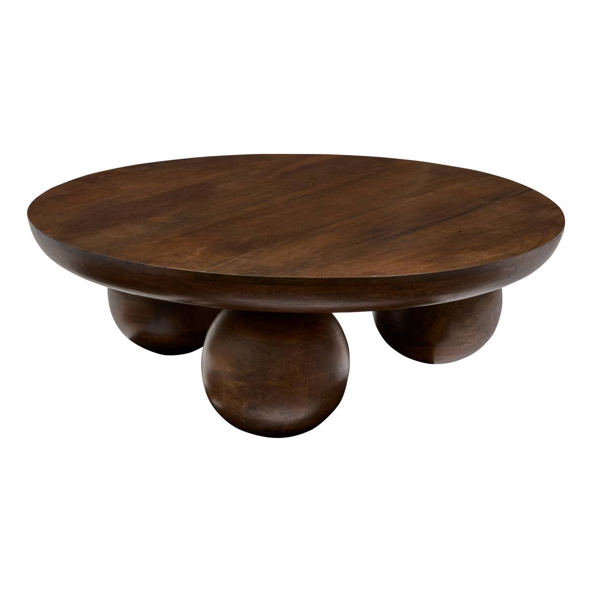 Coffee Table "Abekas" Brown, Ø 90 cm Brown