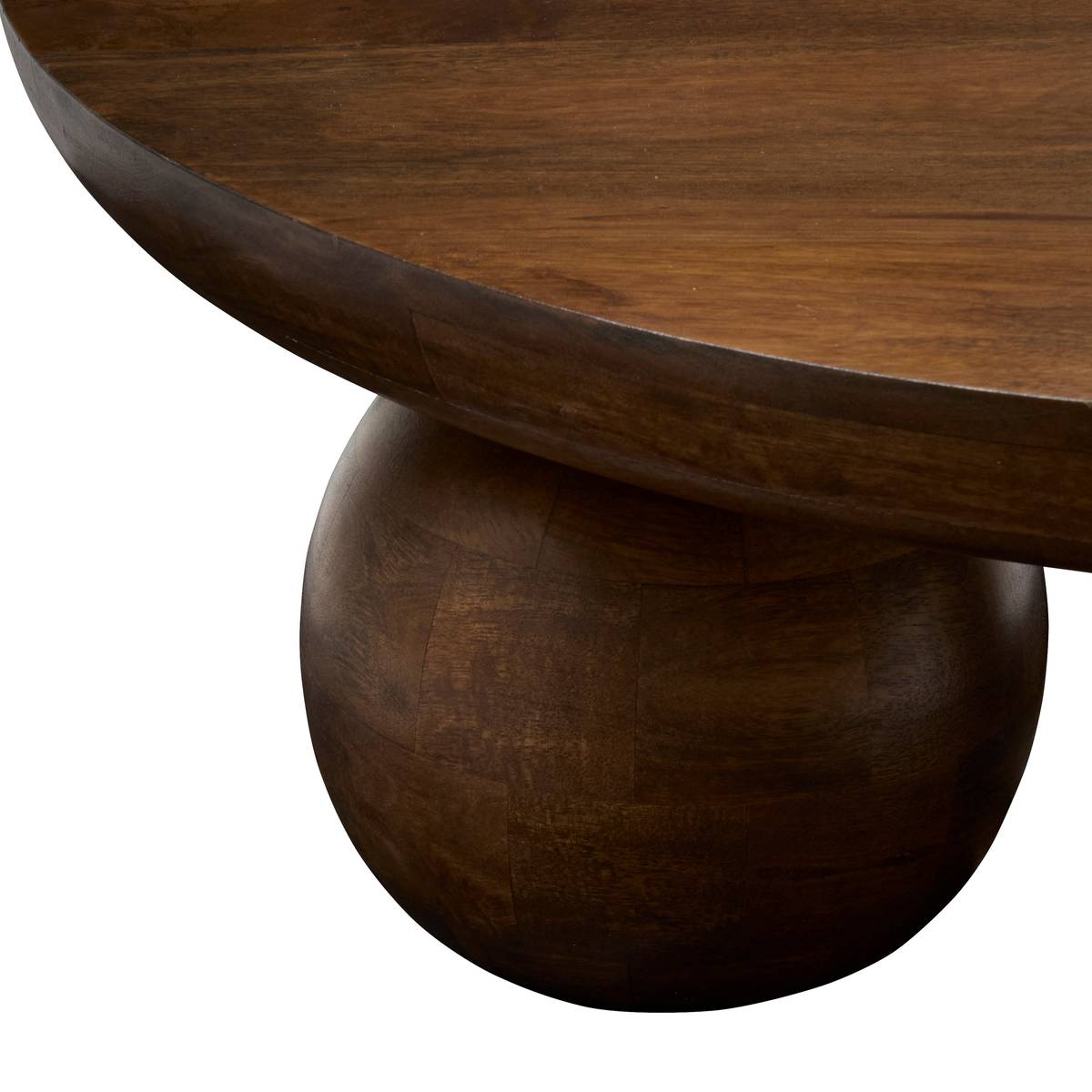 Coffee Table "Abekas" Brown, Ø 90 cm Brown