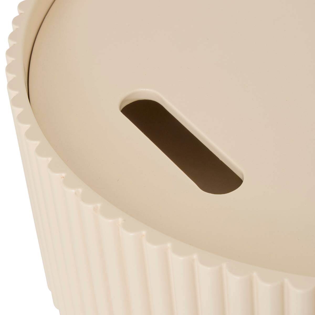 Side Table "Juna" Beige, Ø 33 cm Beige