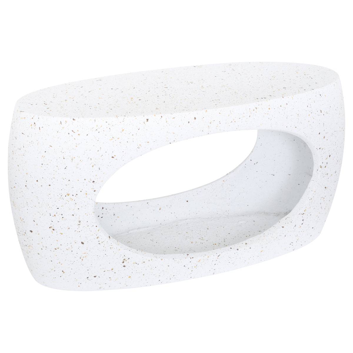 Side Table "Narlon" 80x33 cm, White White