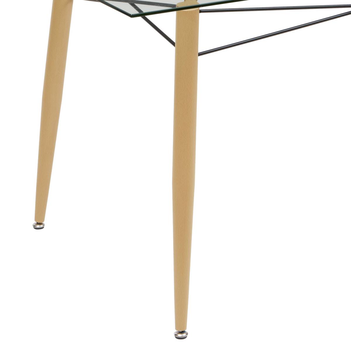 Dining Table "Jindo" 6 seats Transparent