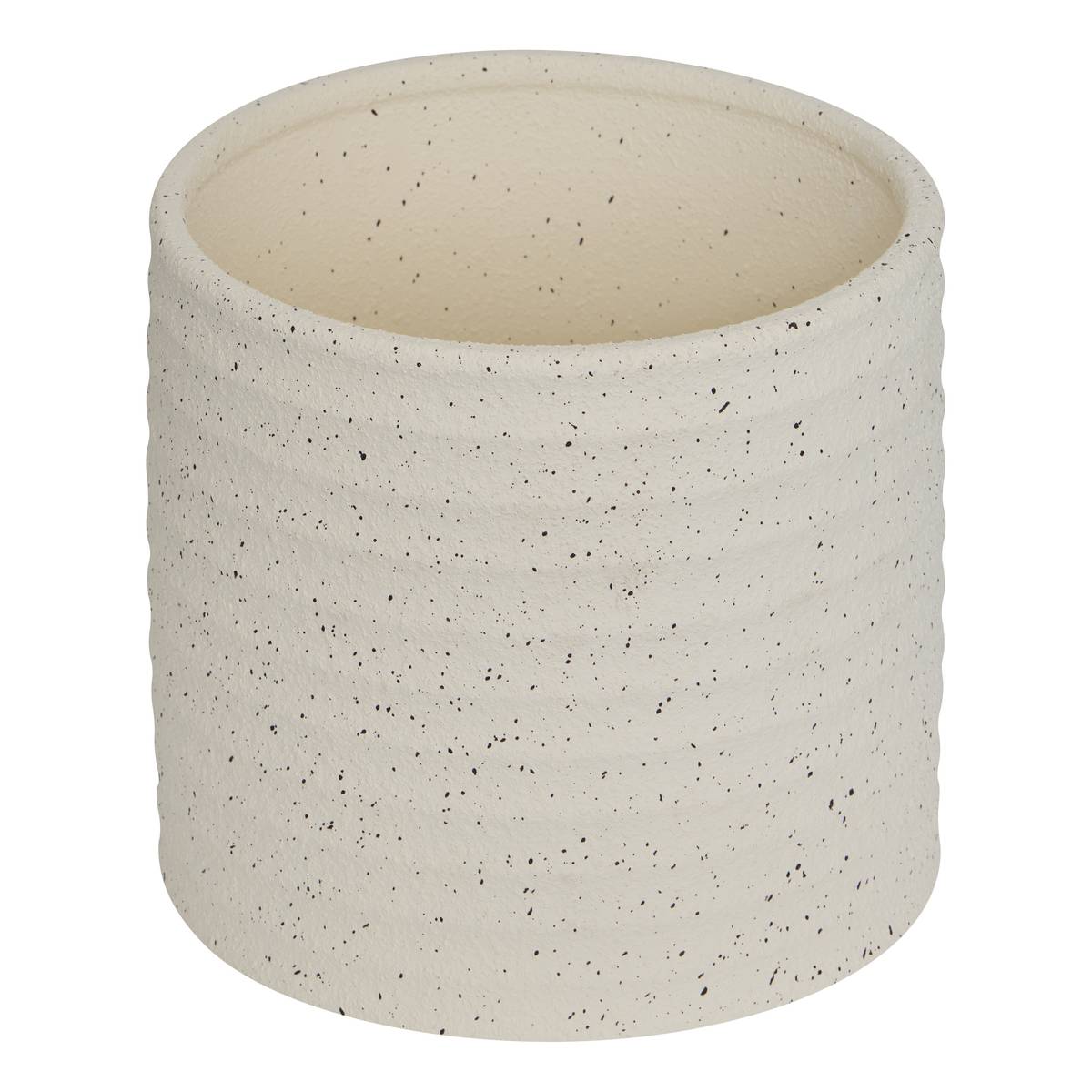Set of 3 plant pots "Elly" White stoneware, D.17.5/21.5/25 cm White