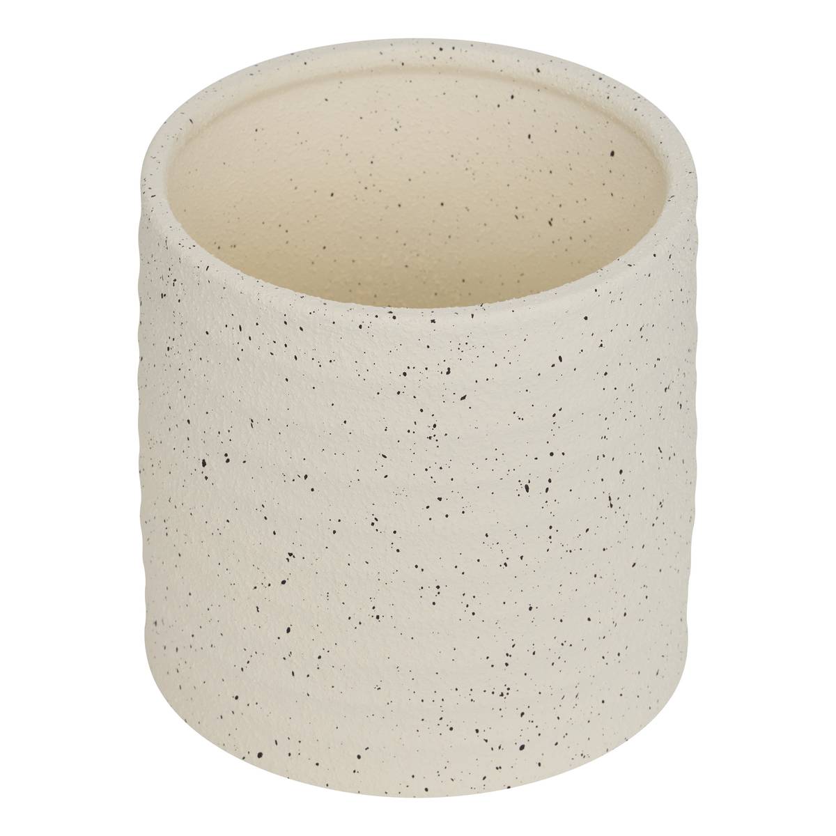 Set of 3 plant pots "Elly" White stoneware, D.17.5/21.5/25 cm White