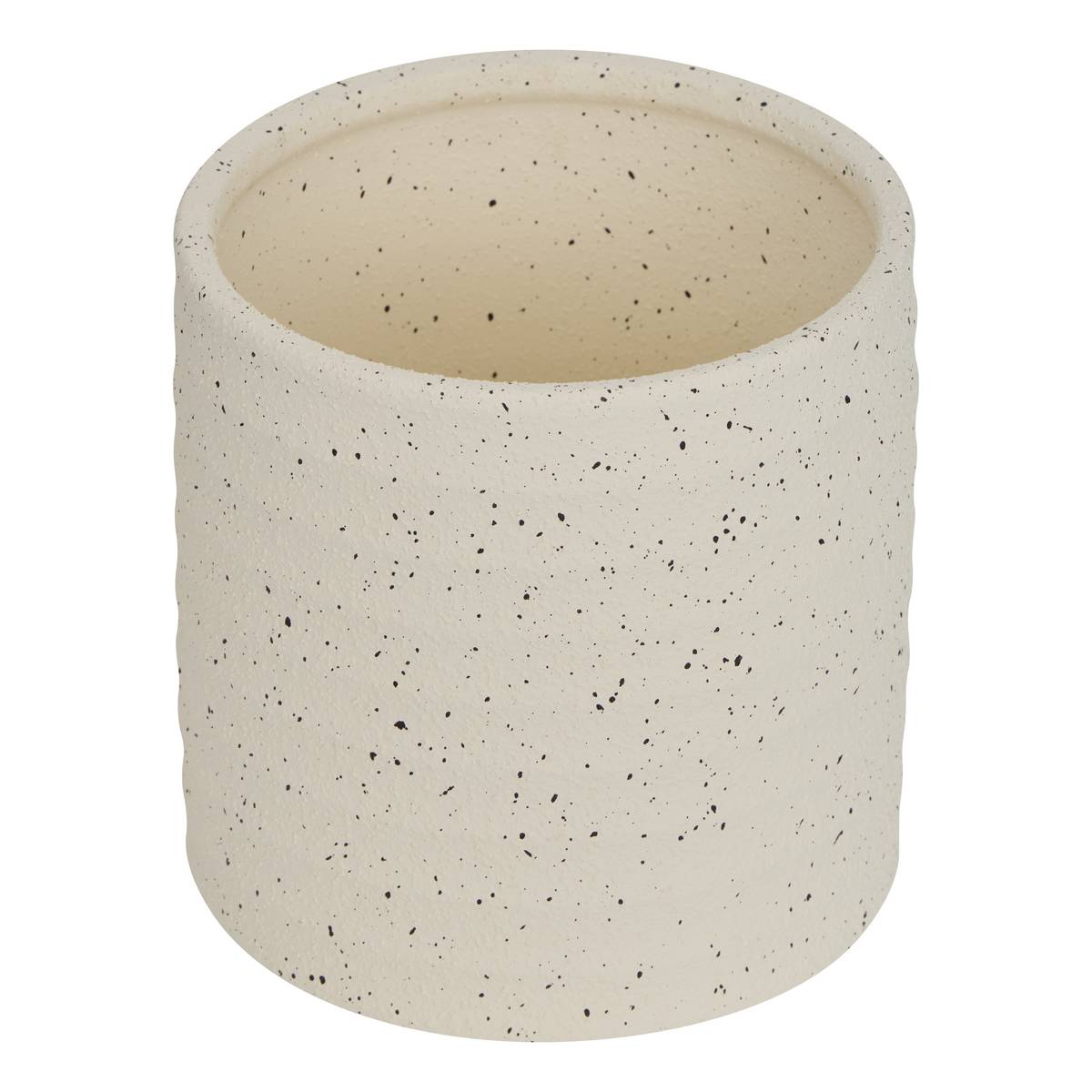 Set of 3 plant pots "Elly" White stoneware, D.17.5/21.5/25 cm White