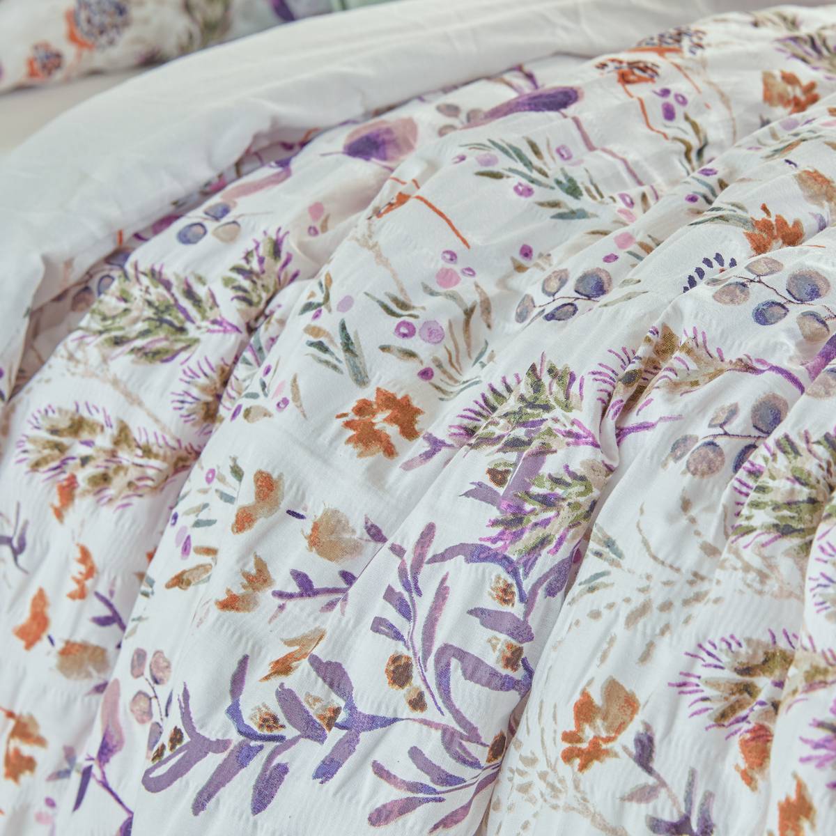 "Floral" Bedding Set White, 240x220 cm White 1