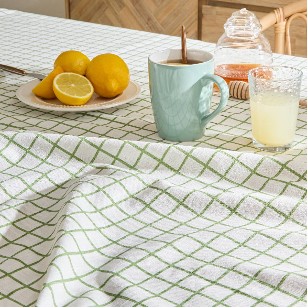 Tablecloth "Garrigue" 240x140 cm, Green Green