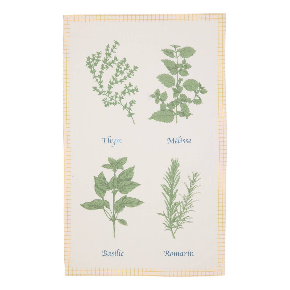 Set of 3 "Garrigue" tea towels