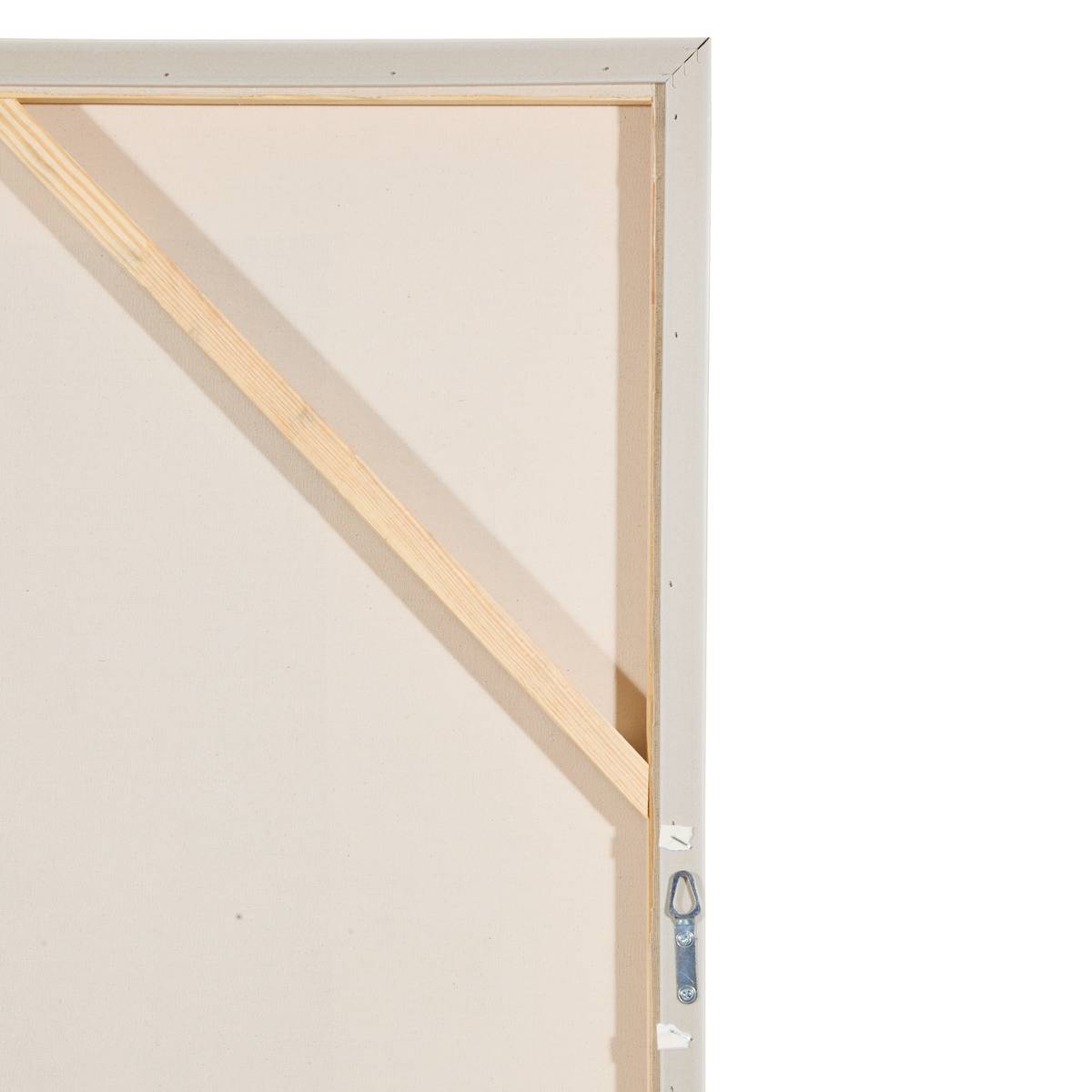 3D Canvas "Celio" Beige linen, 100x120 cm Linen beige