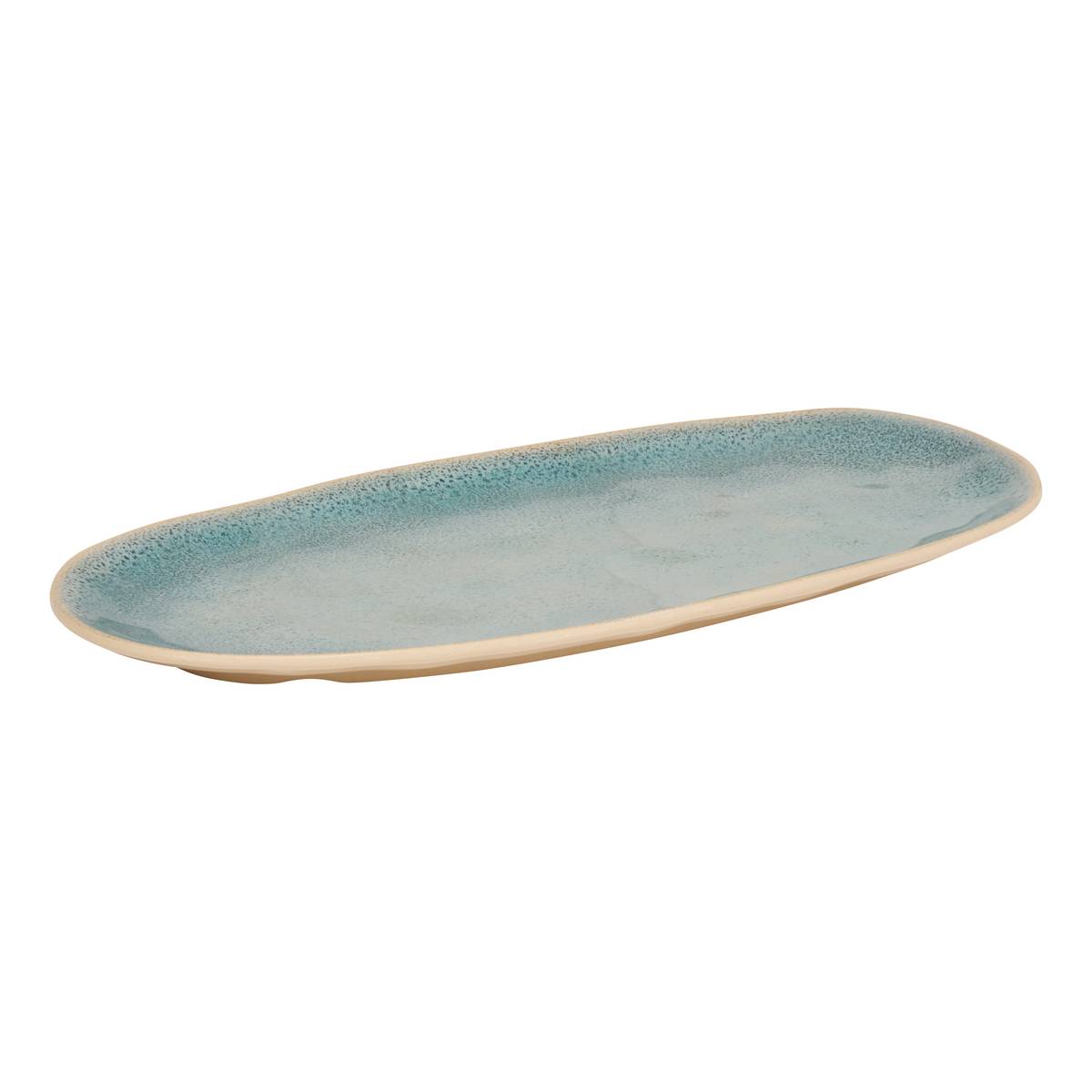 Plate "Pia" 38x19.1 cm, Blue Blue