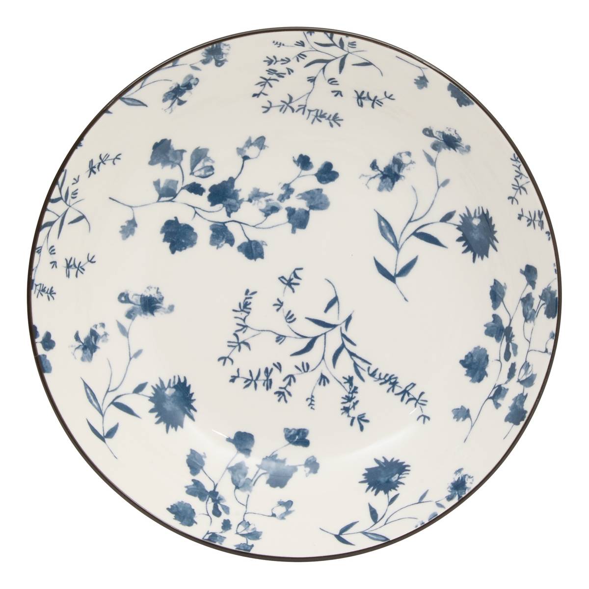 Set of 6 soup plates "Umami" Porcelain, D.20 cm, Blue Blue 2