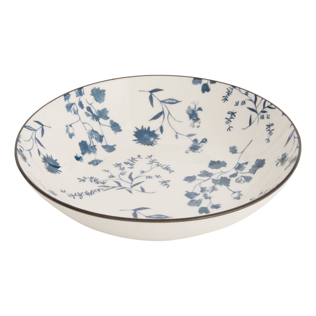 Set of 6 soup plates "Umami" Porcelain, D.20 cm, Blue Blue 2