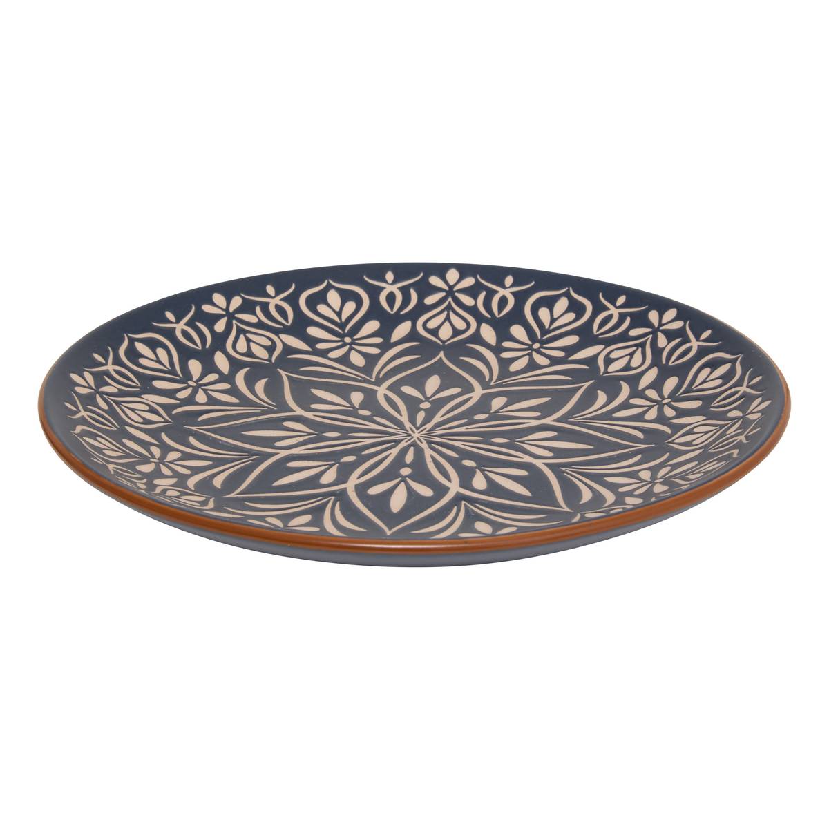 Dessert plate "Ines" stoneware (ceramic), D.20.5 cm Blue