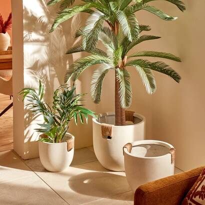 Flower pot "sien" white, d.30/38/47 cm