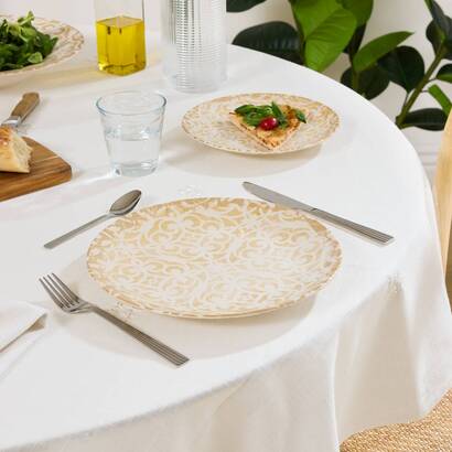 Flat plate "anna" stoneware (ceramic), d.25.8 cm