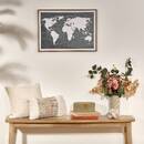 Framed canvas print "Fanyo" Emerald green, 70x50 cm Emerald green