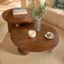 Coffee Table "Abekas" Brown, Ø 90 cm Brown