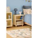 Children's bedside table with 1 shelf "Bouli" Beige, 40x30 cm Beige