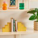 Bookends "Pool" Yellow, H.14.9 cm Yellow