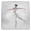 Framed Canvas Print "Vivi" Grey, 78x78 cm Grey