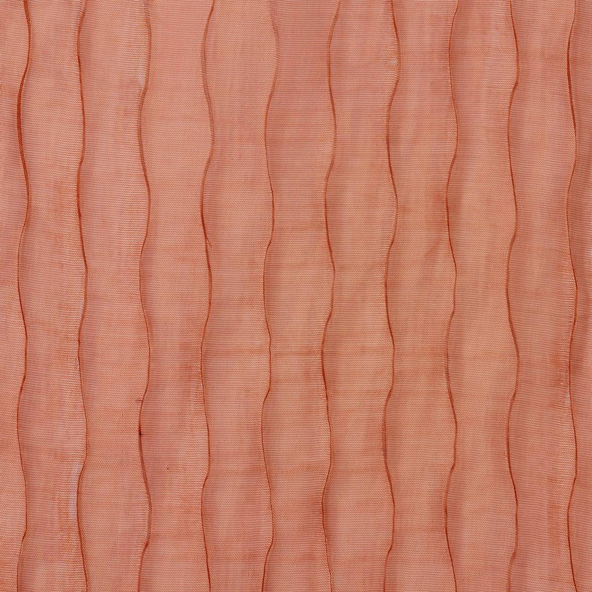 "Mila" Sheer Curtain Terracotta, 240x140 cm Terracotta