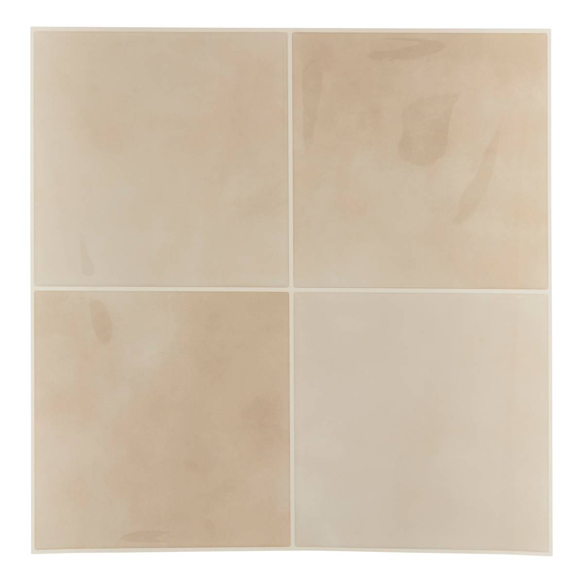 Set of 2 "Caro" wall stickers Beige, 25.4x25.4 cm Beige