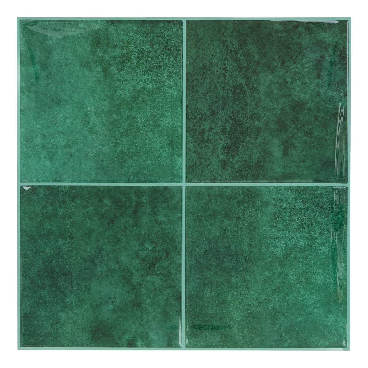 Set of 2 "Caro" wall stickers Green, 25.4x25.4 cm Green