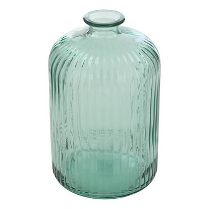 Vase "luz" recycled glass, green, h.23 cm
